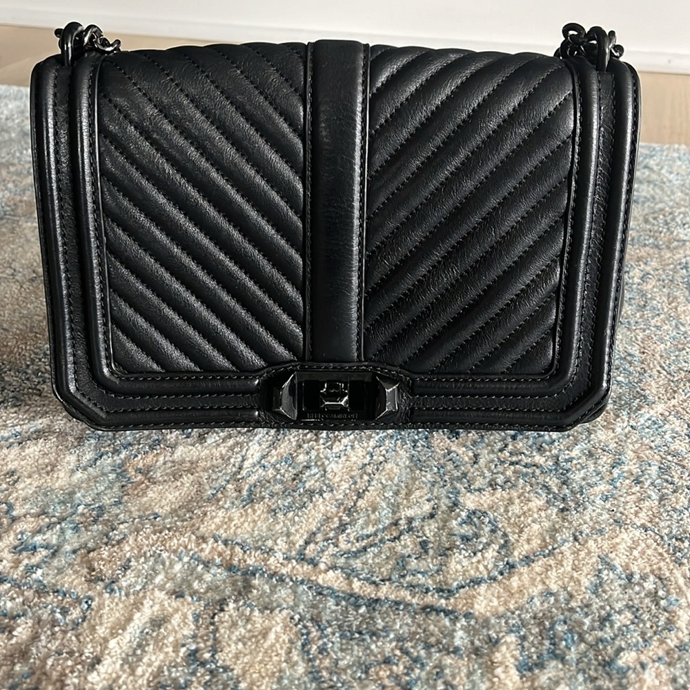 Rebecca Minkoff Chevron Quilted Love Crossbody